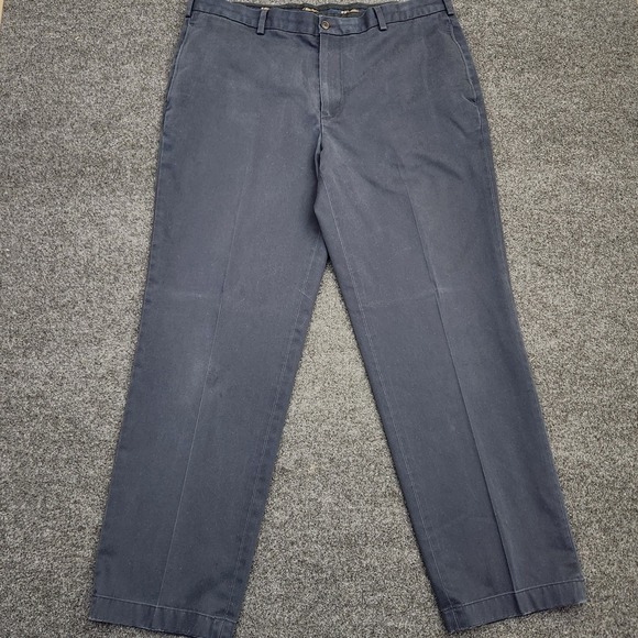 Brooks Brothers Other - Brooks Brothers Mens 40x32 Navy Advantage Chino Clark‎ Cotton Flat Front Pants